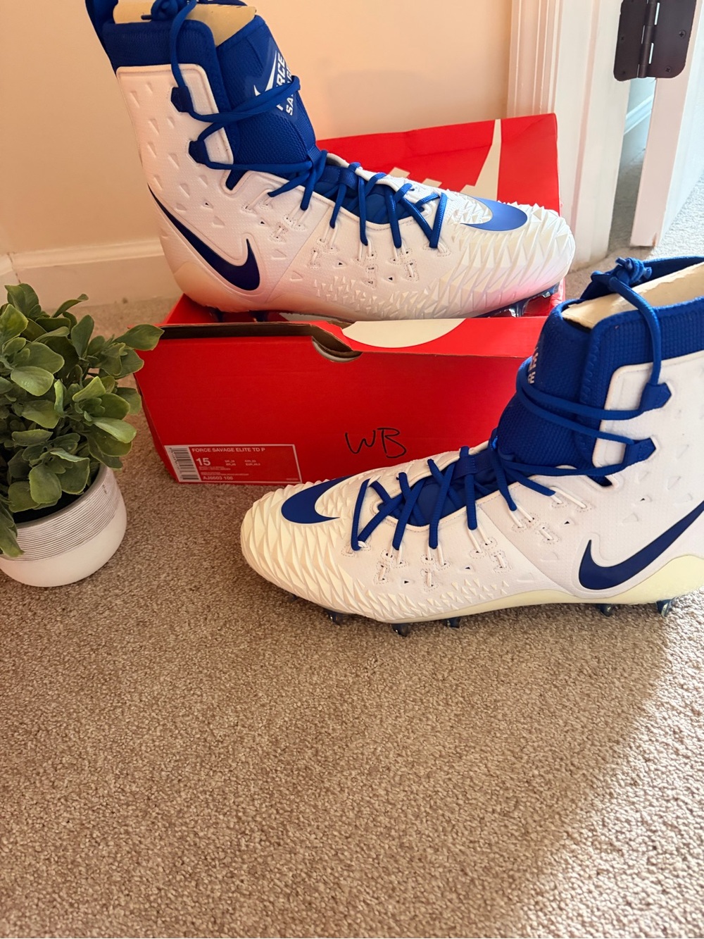 Men’s football cleats size 15 Nike force savage elite td